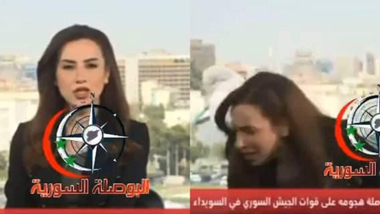 लाइव न्यूज पढ़ रही थी एंकर, अचानक हुआ धमाका! इजरायल की बमबारी से मचा हड़कंप